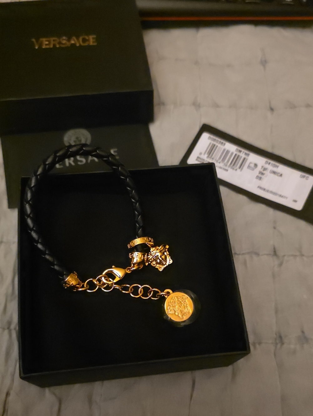 Versace La Medusa Braided Leather Bracelet/ Brand new/ Gorgeous 😍/NWT